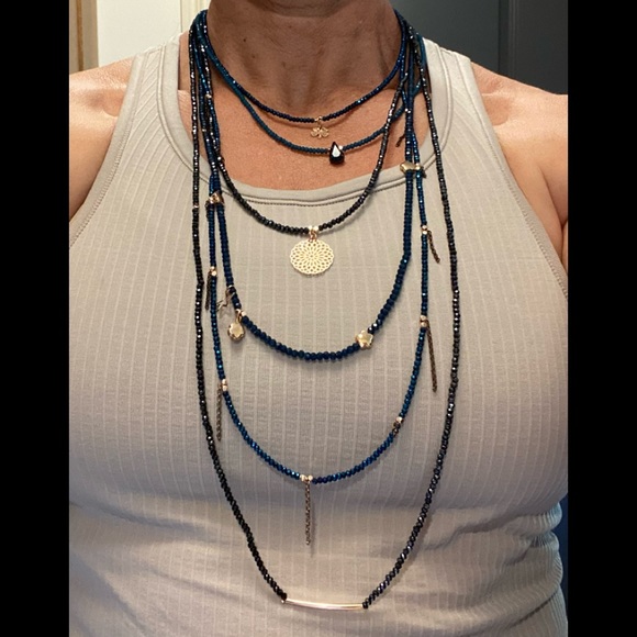 Beautiful Beaded Layered Necklace - Picture 6 of 6